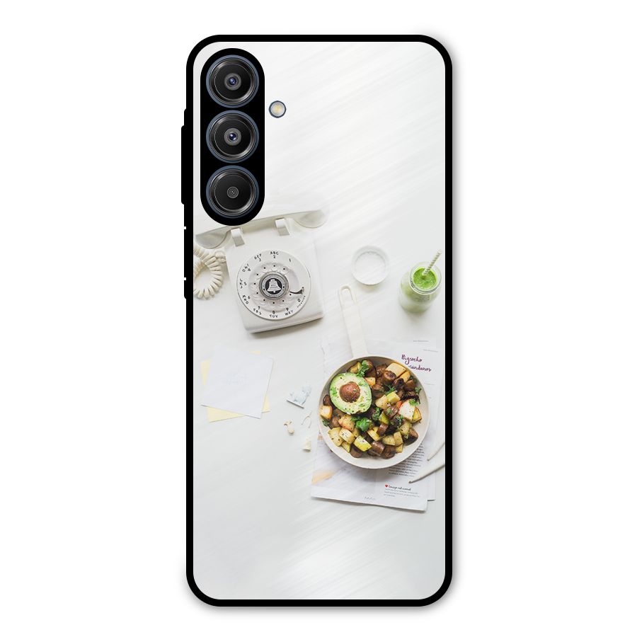 Morning Breakfast Metal Back Case for Galaxy A16 5G