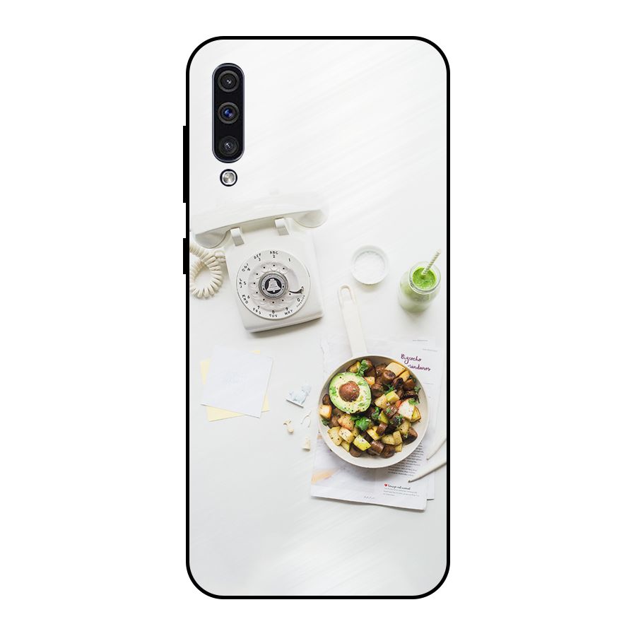 Morning Breakfast Metal Back Case for Galaxy A50s