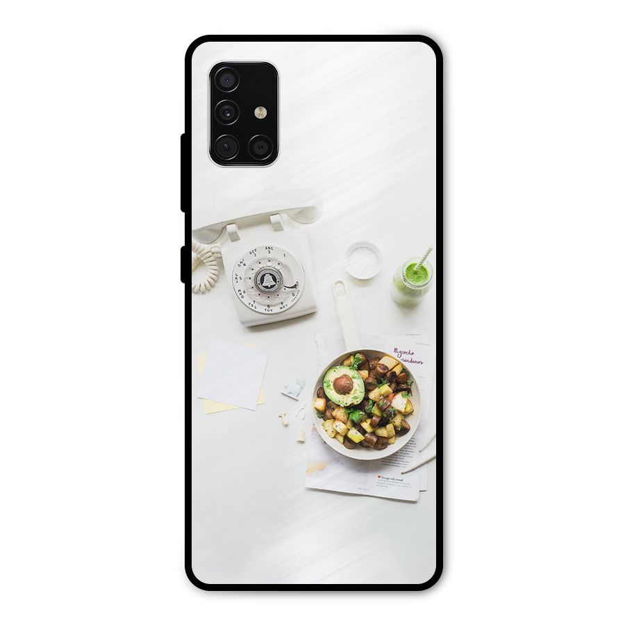 Morning Breakfast Metal Back Case for Galaxy A51