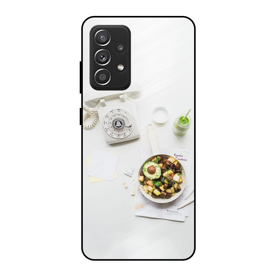 Morning Breakfast Metal Back Case for Galaxy A52