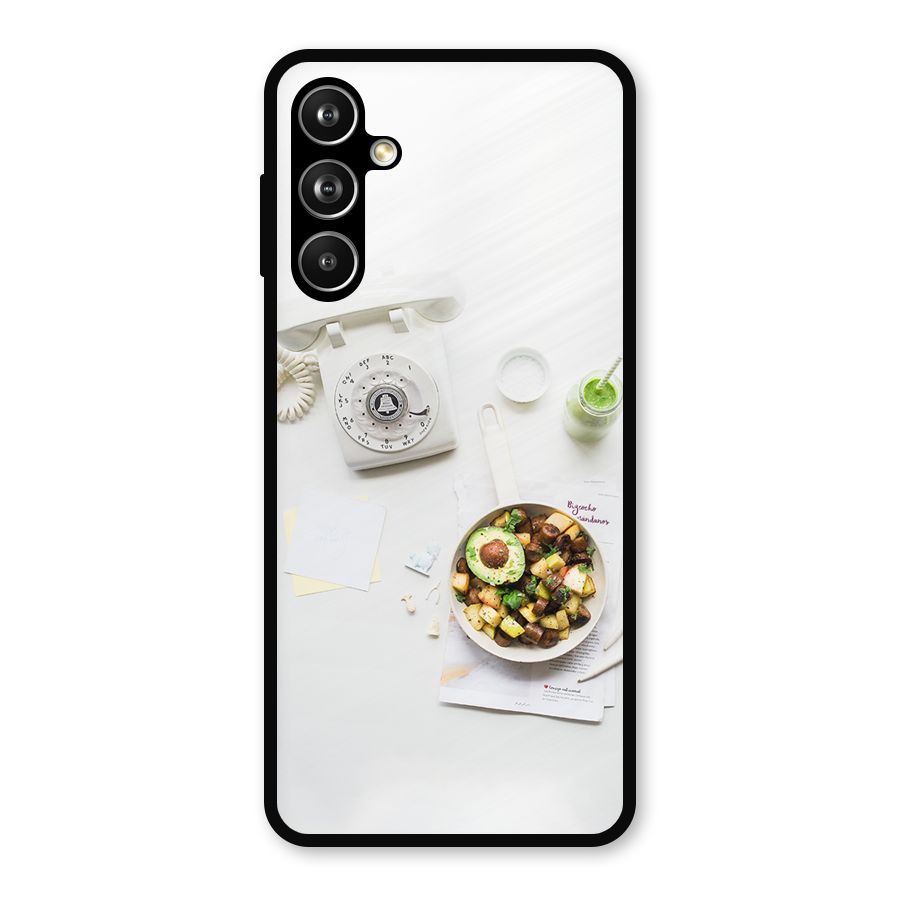 Morning Breakfast Metal Back Case for Galaxy F54