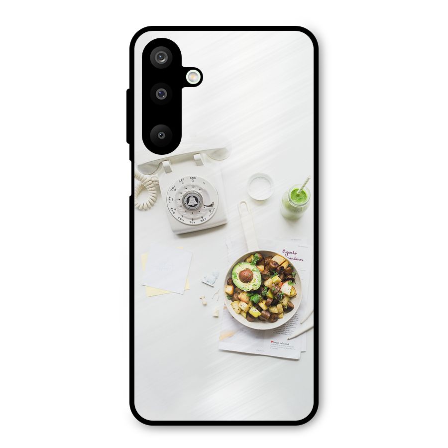 Morning Breakfast Metal Back Case for Galaxy M16