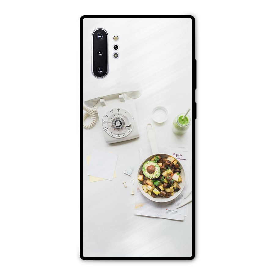 Morning Breakfast Metal Back Case for Galaxy Note 10 Plus