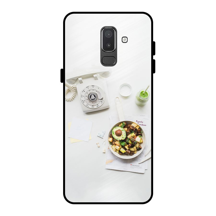 Morning Breakfast Metal Back Case for Galaxy On8 (2018)