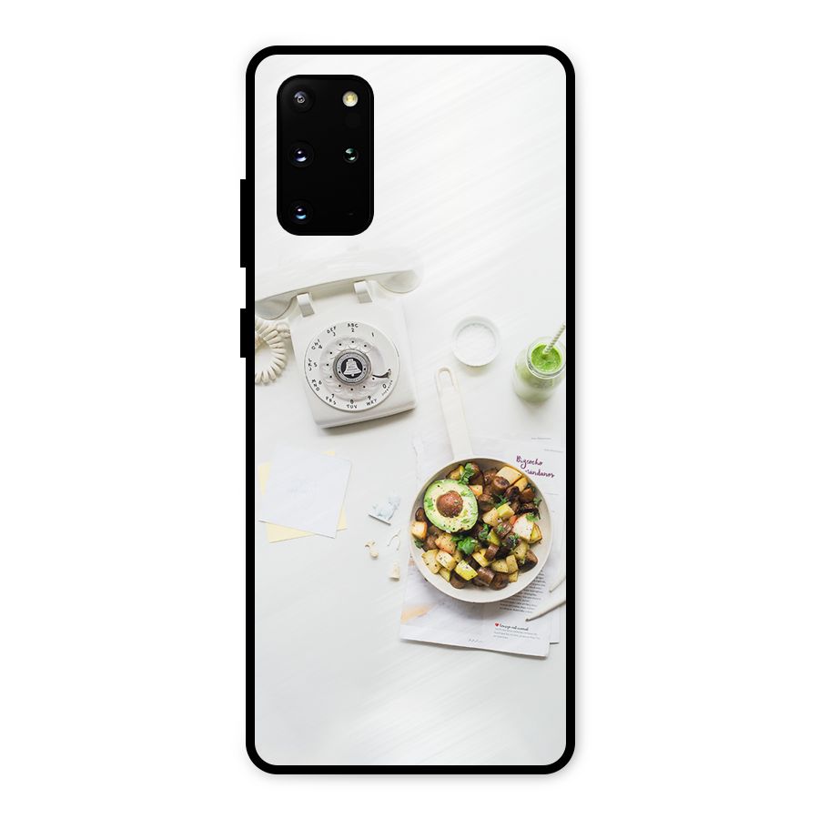 Morning Breakfast Metal Back Case for Galaxy S20 Plus