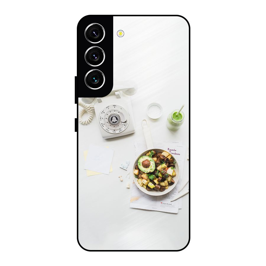 Morning Breakfast Metal Back Case for Galaxy S22 5G