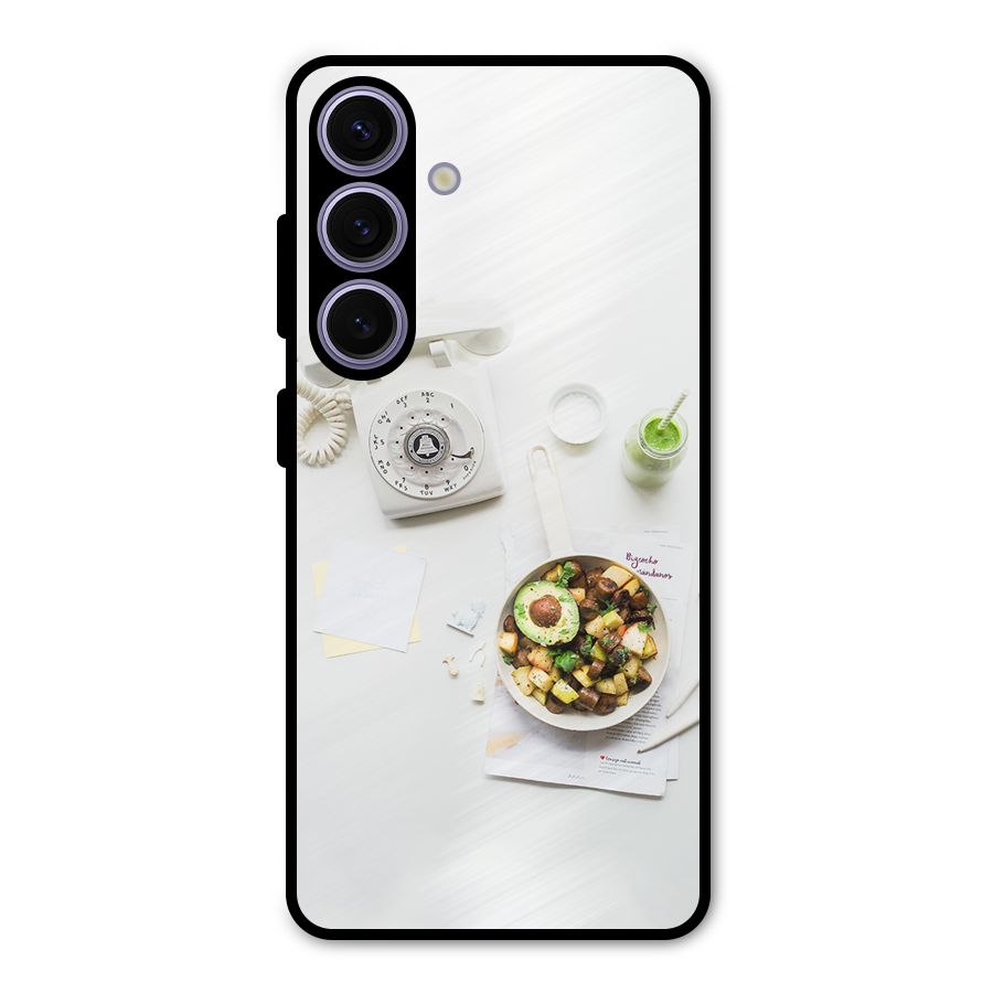 Morning Breakfast Metal Back Case for Galaxy S24