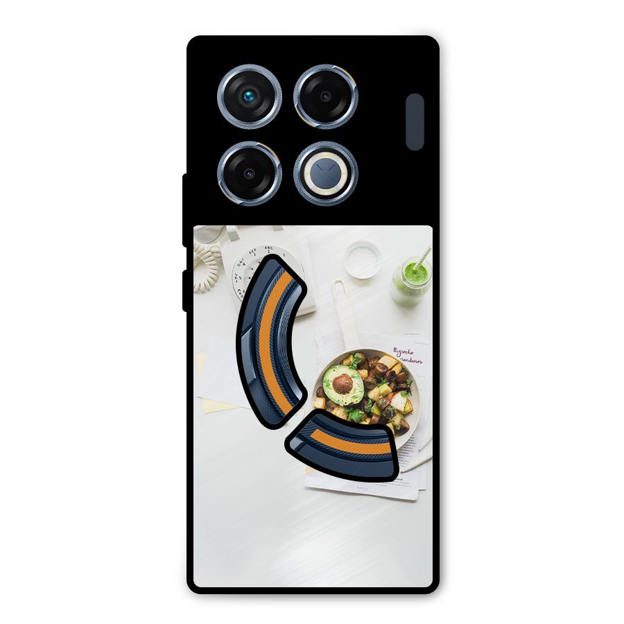 Morning Breakfast Metal Back Case for Infinix GT 20 Pro