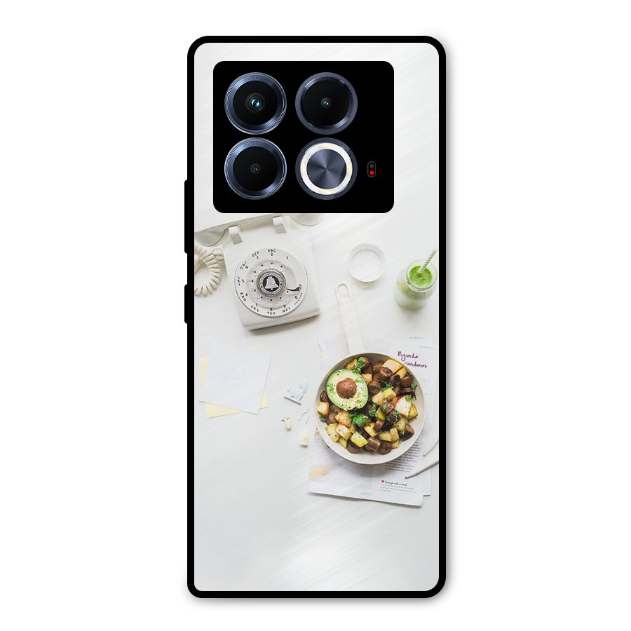 Morning Breakfast Metal Back Case for Infinix Note 40 5G