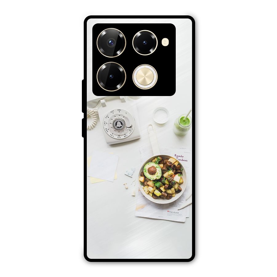 Morning Breakfast Metal Back Case for Infinix Note 40 Pro Plus