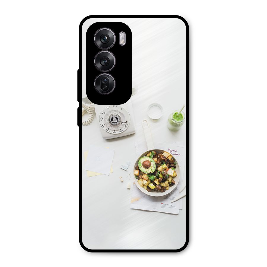 Morning Breakfast Metal Back Case for Oppo Reno12 Pro