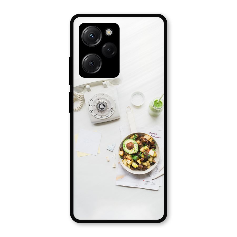 Morning Breakfast Metal Back Case for Poco X5 Pro