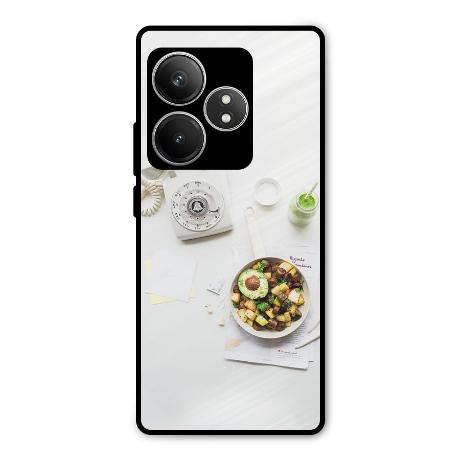 Morning Breakfast Metal Back Case for Realme GT 6T