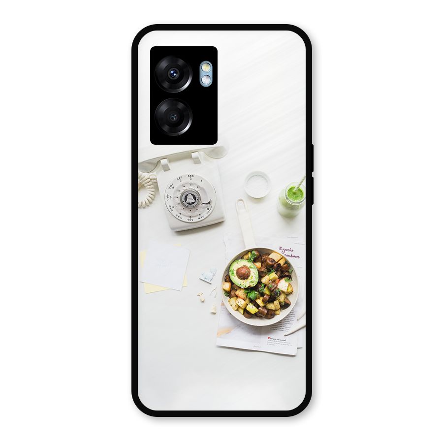 Morning Breakfast Metal Back Case for Realme Narzo 50 5G