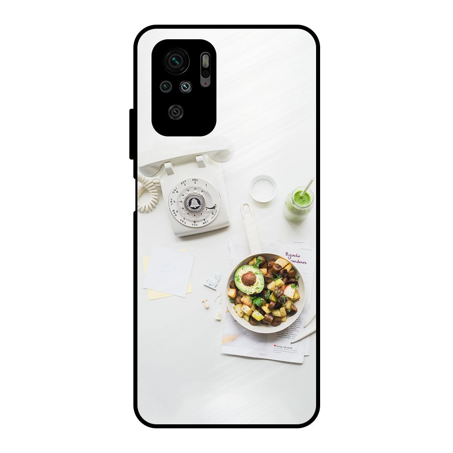 Morning Breakfast Metal Back Case for Redmi Note 10S