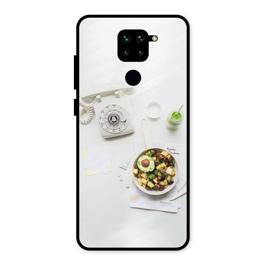 Morning Breakfast Metal Back Case for Redmi Note 9