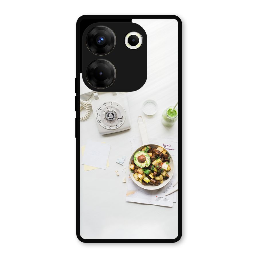 Morning Breakfast Metal Back Case for Tecno Camon 20