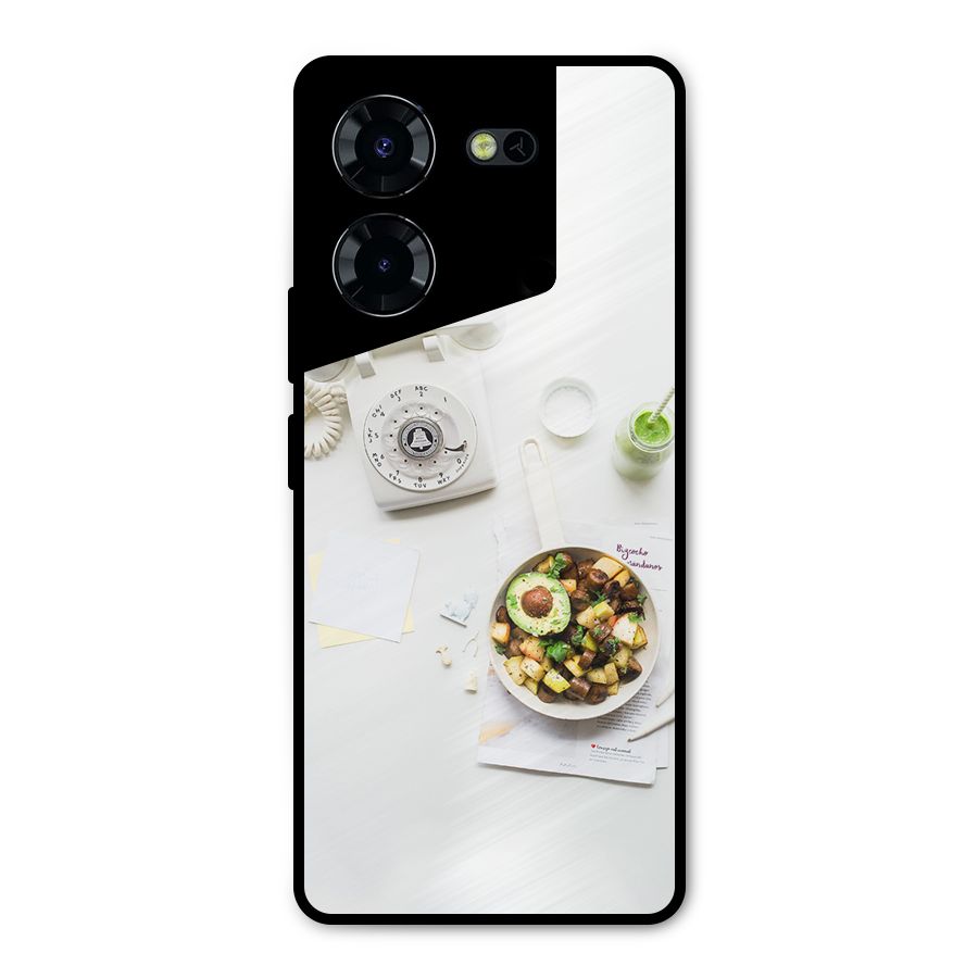 Morning Breakfast Metal Back Case for Tecno Pova 5 Pro 5G