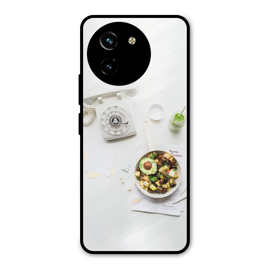 Morning Breakfast Metal Back Case for Vivo T3x