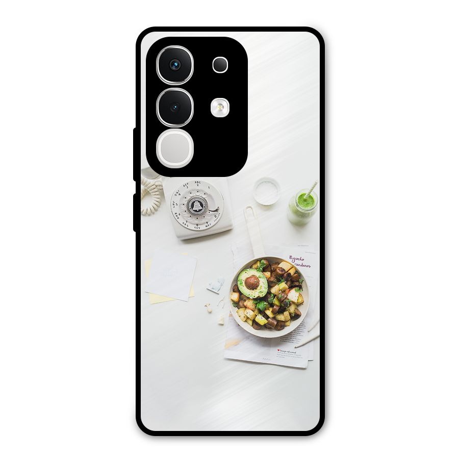 Morning Breakfast Metal Back Case for Vivo T4x