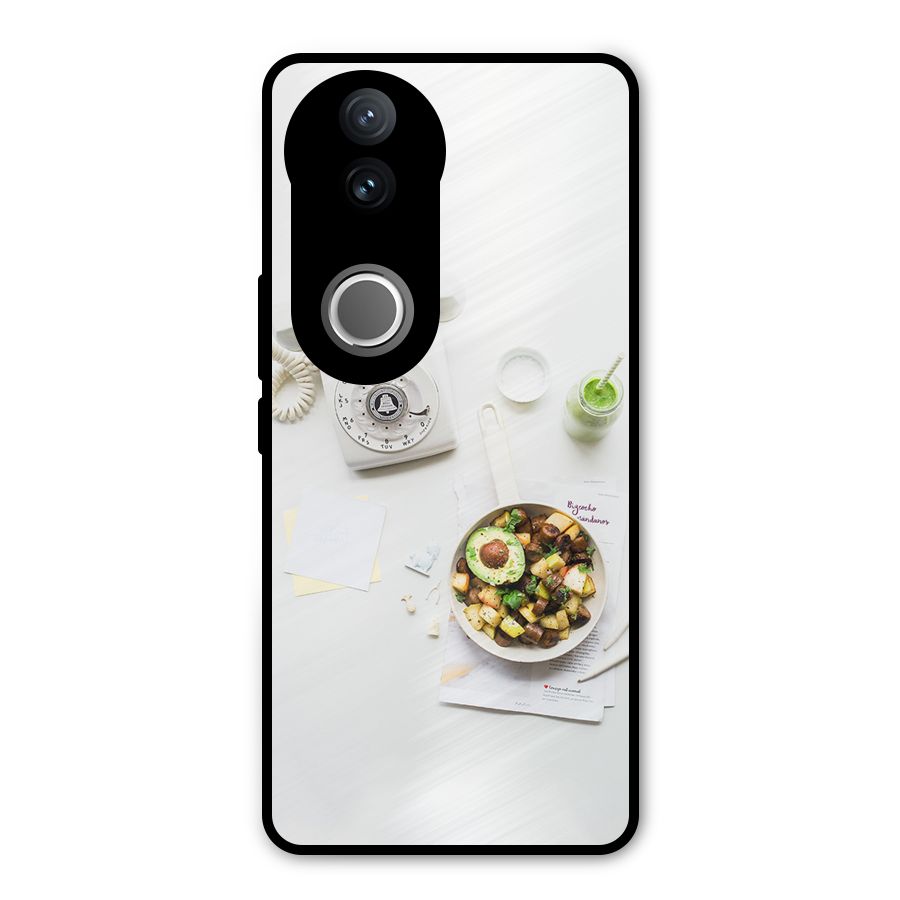 Morning Breakfast Metal Back Case for Vivo V50