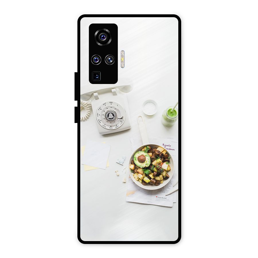 Morning Breakfast Metal Back Case for Vivo X50 Pro