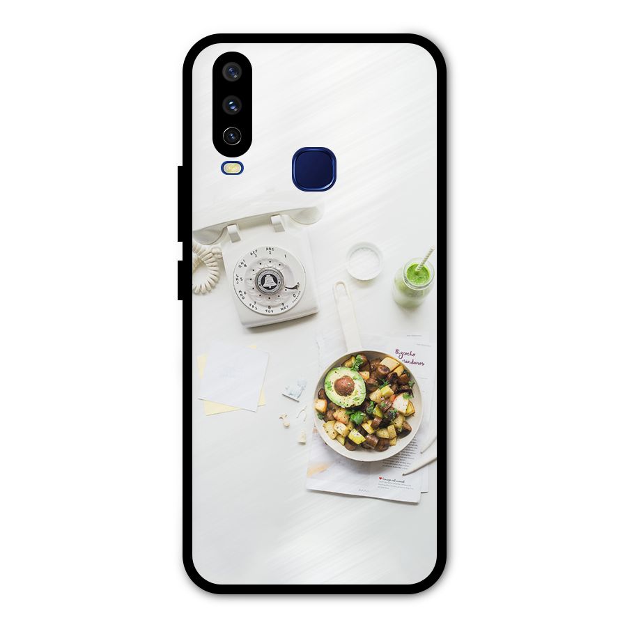 Morning Breakfast Metal Back Case for Vivo Y12