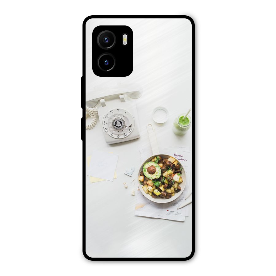 Morning Breakfast Metal Back Case for Vivo Y15s