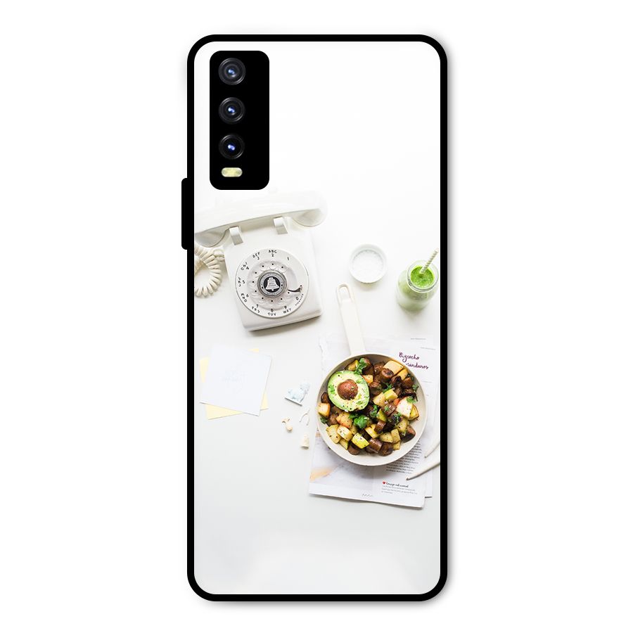 Morning Breakfast Metal Back Case for Vivo Y20g
