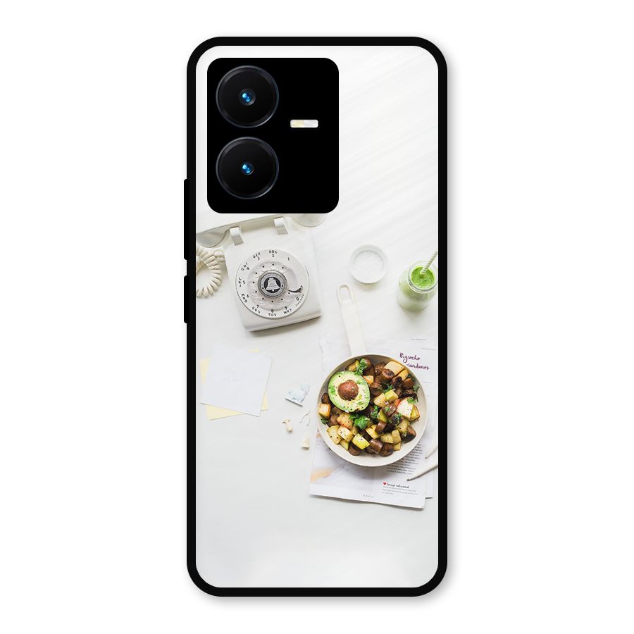 Morning Breakfast Metal Back Case for Vivo Y22