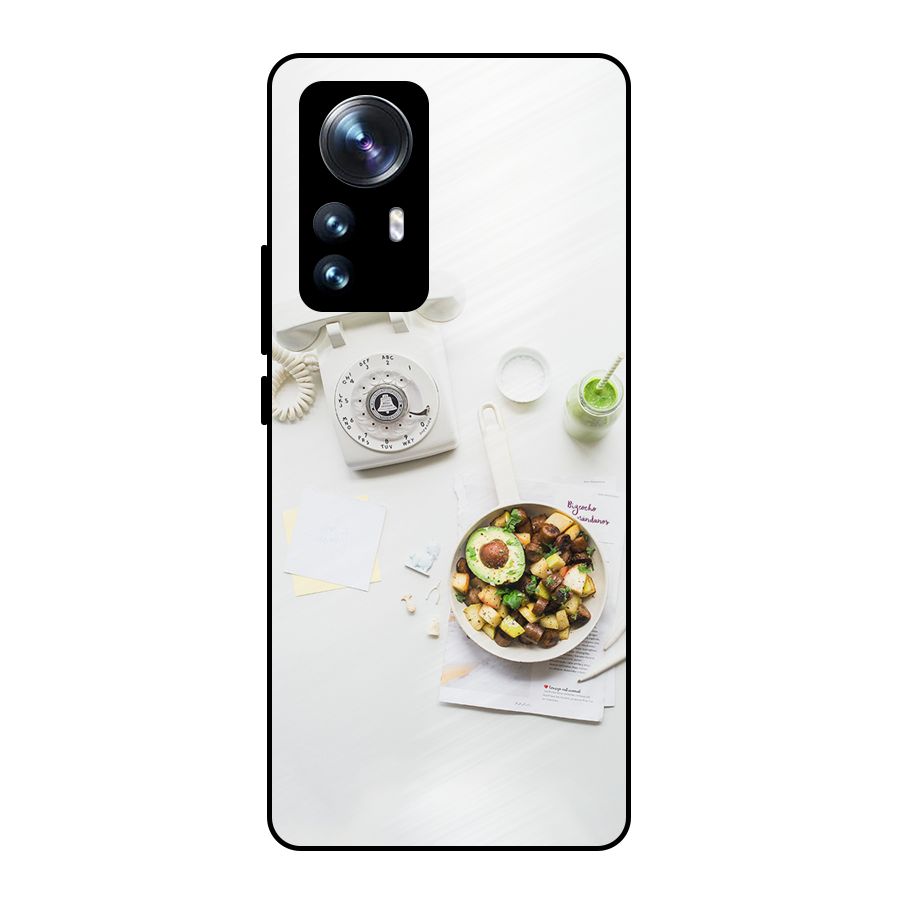 Morning Breakfast Metal Back Case for Xiaomi 12 Pro