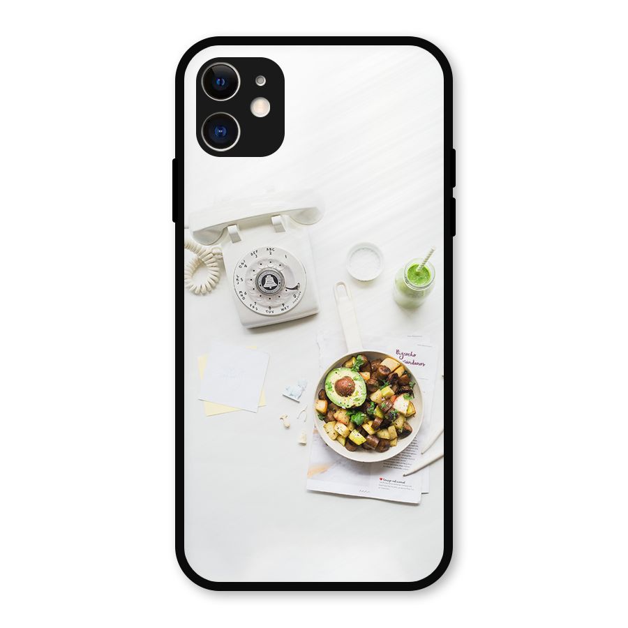 Morning Breakfast Metal Back Case for iPhone 11