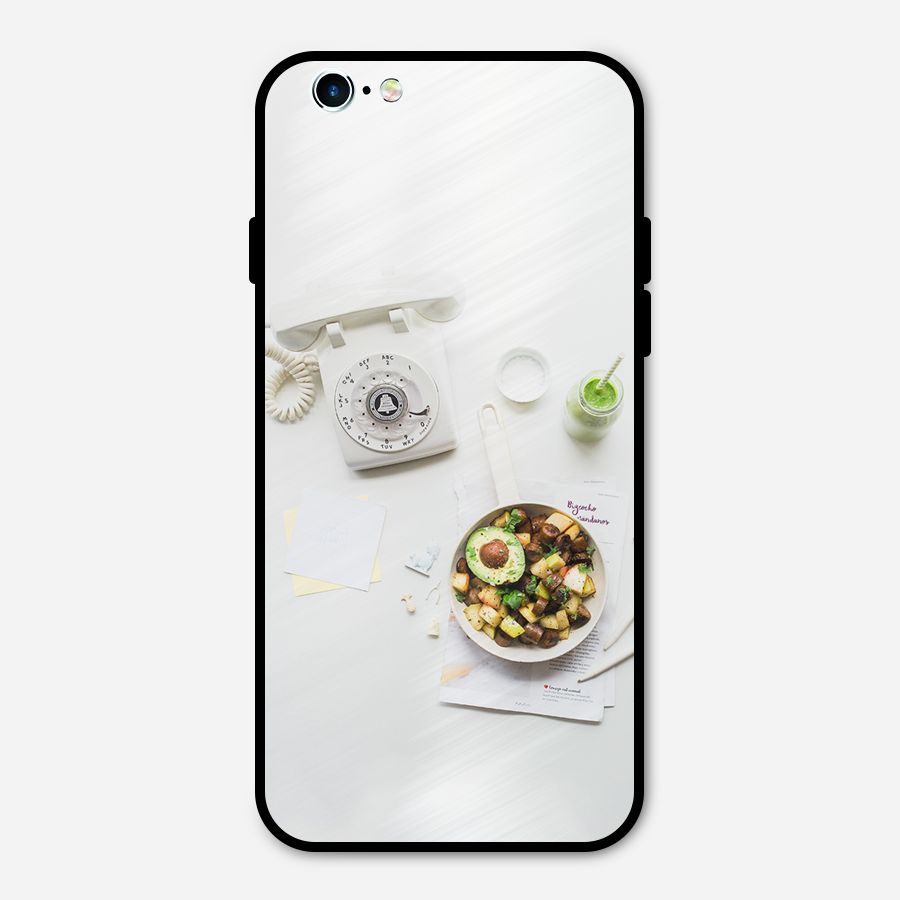 Morning Breakfast Metal Back Case for iPhone 6 6s