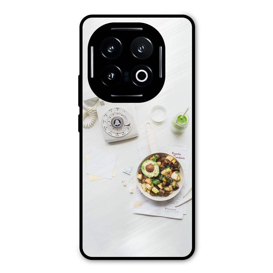 Morning Breakfast Metal Back Case for iQOO 13