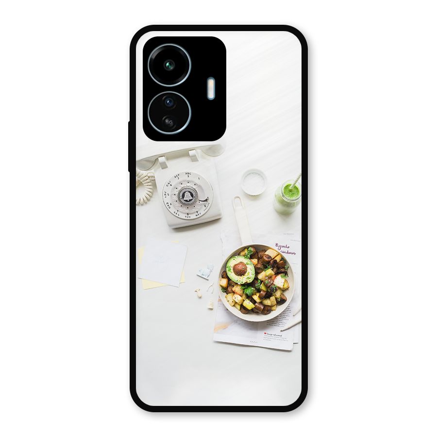 Morning Breakfast Metal Back Case for vivo iQOO Z6 Lite 5G
