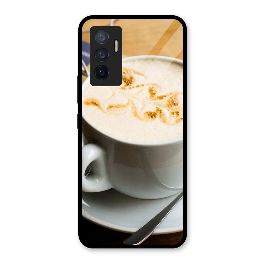 Morning Coffee Glass Back Case for Vivo V23e