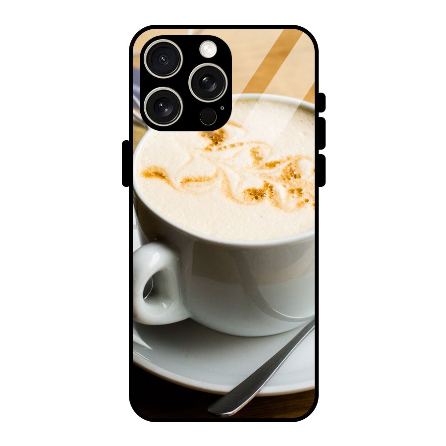 Morning Coffee Glass Back Case for iPhone 15 Pro Max