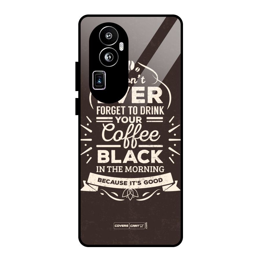 Morning Coffee Love Glass Back Case for Oppo Reno10 Pro Plus