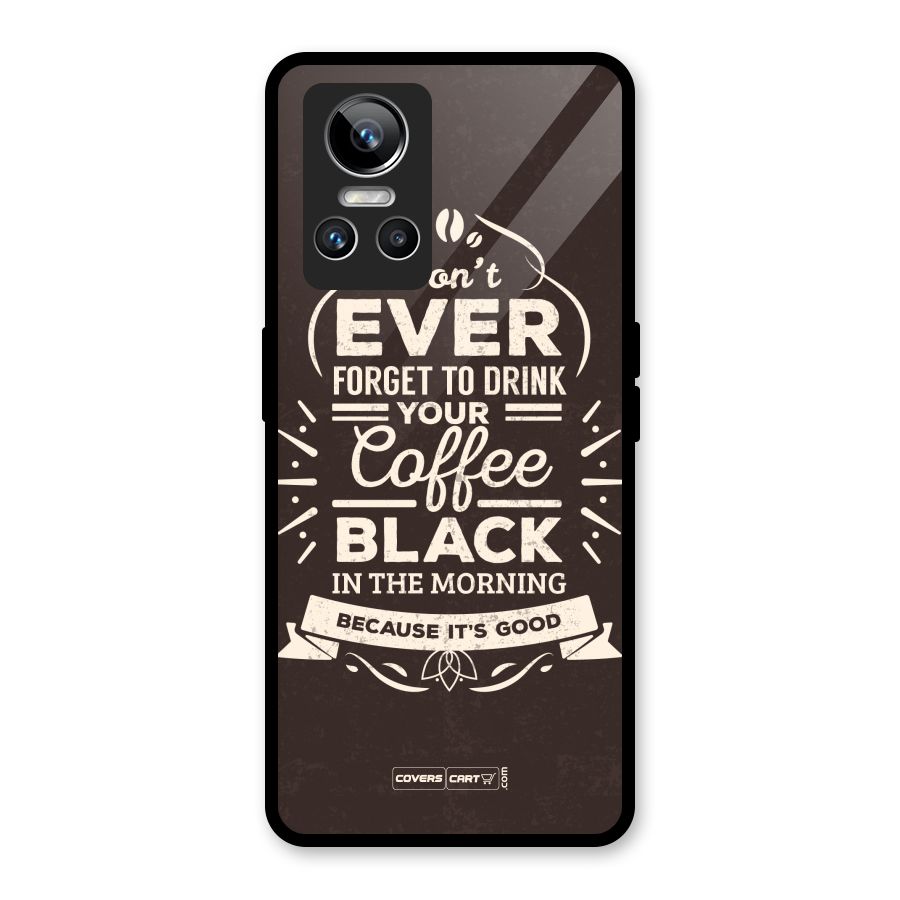 Morning Coffee Love Glass Back Case for Realme GT Neo 3