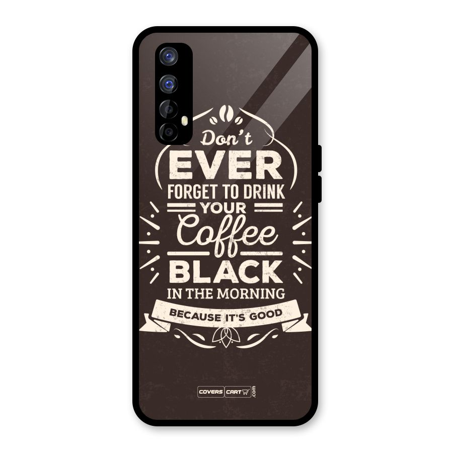 Morning Coffee Love Glass Back Case for Realme Narzo 20 Pro