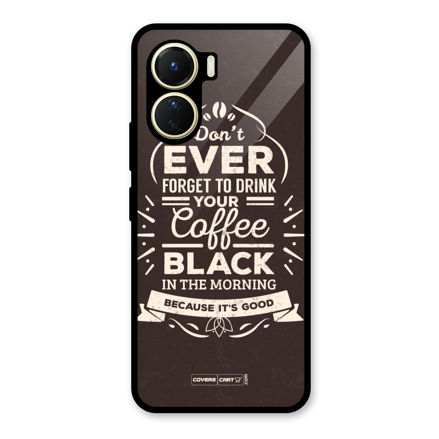 Morning Coffee Love Glass Back Case for Vivo Y56