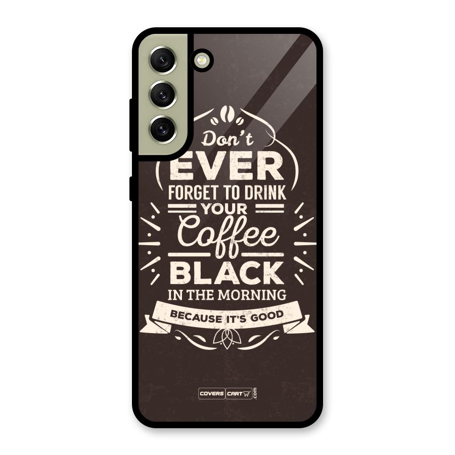 Morning Coffee Love Metal Back Case for Galaxy S21 FE 5G (2023)