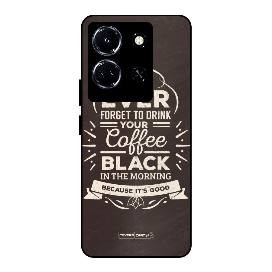 Morning Coffee Love Metal Back Case for Infinix Note 30 5G