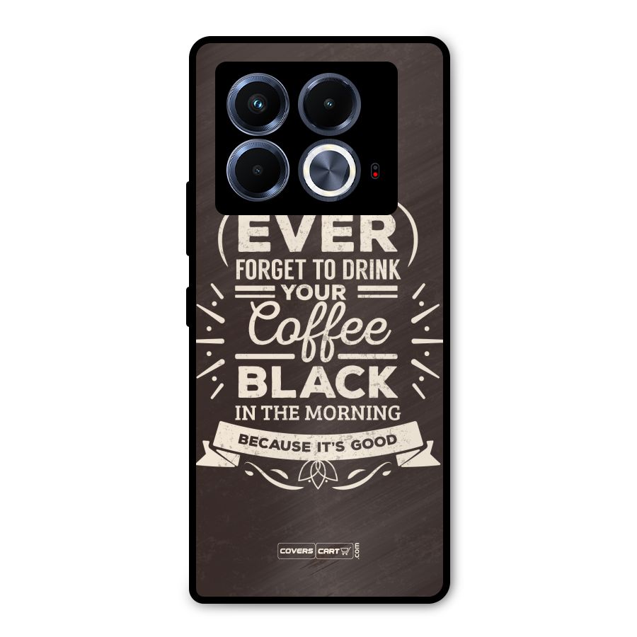 Morning Coffee Love Metal Back Case for Infinix Note 40 5G