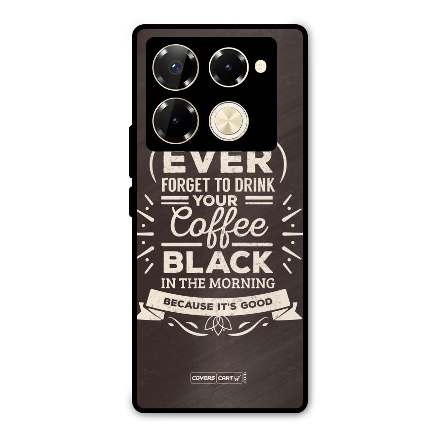 Morning Coffee Love Metal Back Case for Infinix Note 40 Pro Plus
