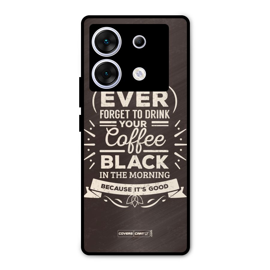 Morning Coffee Love Metal Back Case for Infinix Zero 30 5G