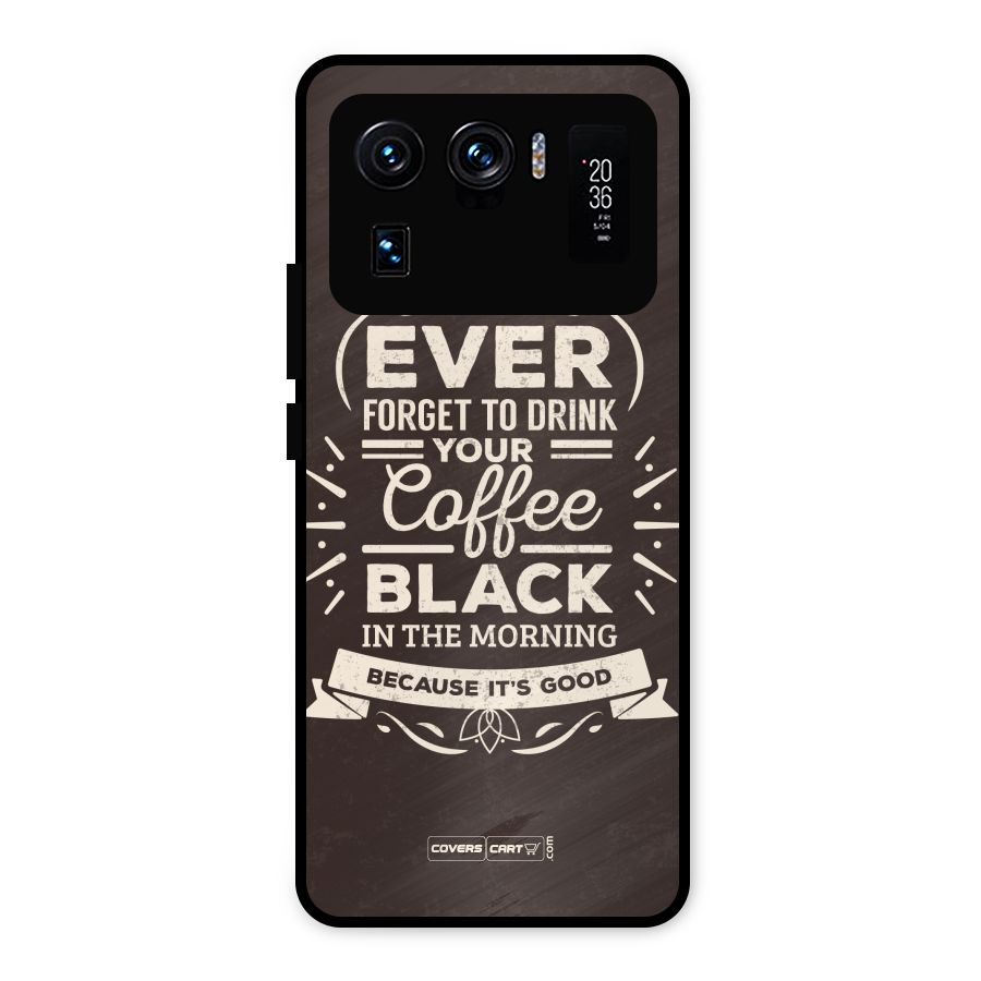 Morning Coffee Love Metal Back Case for Mi 11 Ultra