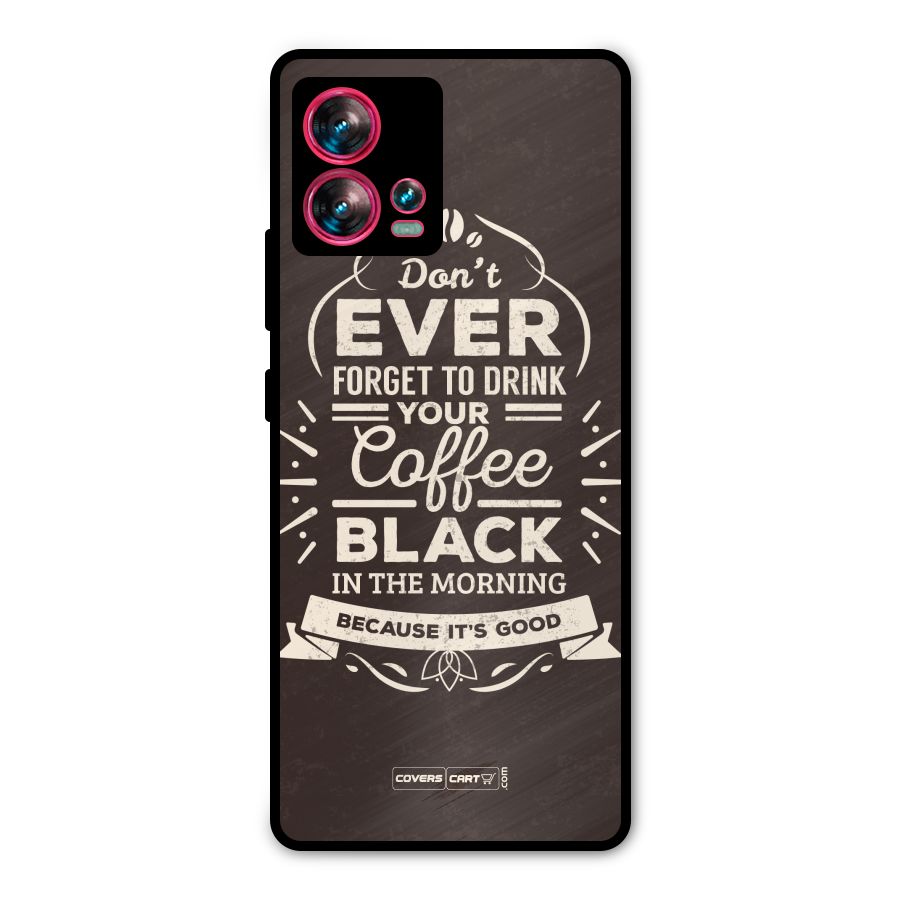 Morning Coffee Love Metal Back Case for Motorola Edge 30 Fusion