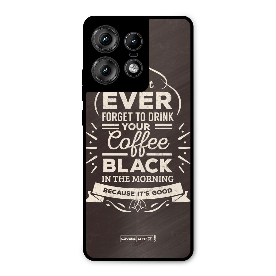 Morning Coffee Love Metal Back Case for Motorola Edge 50 Pro