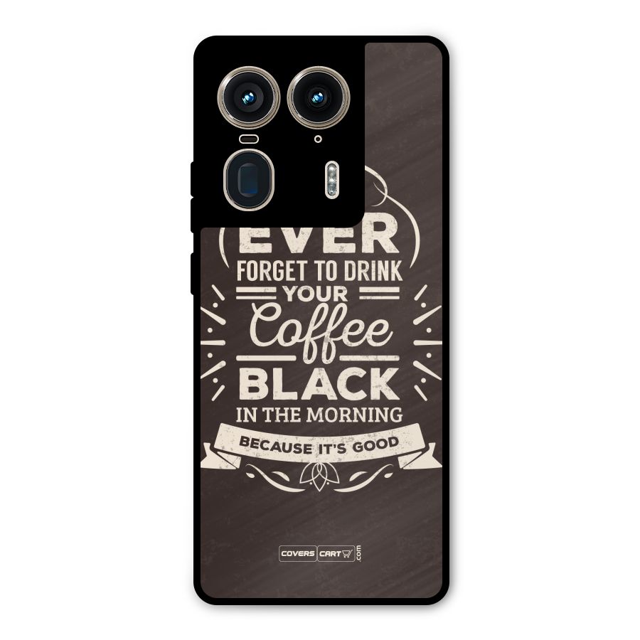 Morning Coffee Love Metal Back Case for Motorola Edge 50 Ultra